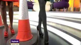 Kate Garraway  Learning How To Walk In Very High Heels  26Nov10 [upl. by Fatimah]