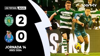 Resumo Sporting 20 FC Porto  Liga Portugal Betclic  sport tv [upl. by Trotter]