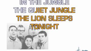 The Tokens  The Lion Sleeps Tonight Karaoke Instrumental w Lyrics [upl. by Ahsemaj]