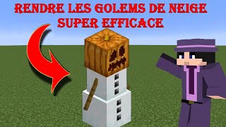 TUTO Comment rendre efficace les golems de neiges l Minecraft 120  ⛄ [upl. by Natanoj179]