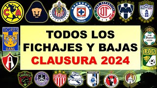 LAS ÚLTIMAS ALTAS Y BAJAS DE LA LIGA MX 2024 🔥FICHAJES 🔥 FUTBOL ESTUFA 🔥 CLAUSURA 2024 🔥 ligamx [upl. by Ahsieker]