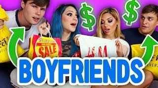 Boyfriends Buy Outfits for Girlfriends The Shopping Challenge 2017 Niki and Gabi [upl. by Rimma]