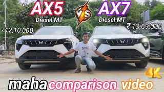 Mahindra XUV 3XO ✅ AX5 vs AX7 comparison video 2024🔥 Full detail [upl. by Kassi]