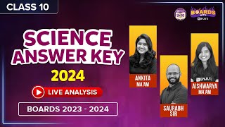 Class 10 Science Answer Key 2024  Science Paper Analysis 2024  CBSE Board Exam 2023 🎯 [upl. by Silloc661]