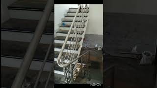 steel railing for stairs railing design shorts shots [upl. by Ahseital773]