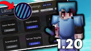 Best FREE Minecraft Bedrock Client Latite Client 120  Keystrokes FREELOOK CPS Counter [upl. by Sirad]