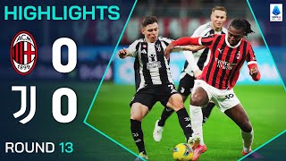 MILANJUVENTUS 00  HIGHLIGHTS  The Clash at San Siro Ends in a Draw  Serie A 202425 [upl. by Aiyot252]