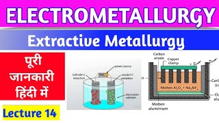 Lecture 14  Electrometallurgy हिंदी electrometallurgy [upl. by Polash]