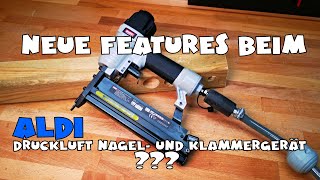 Aldi  Duro Druckluftwerkzeug Nagel und Klammergerät Tacker SF5040E [upl. by Chadbourne]