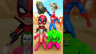 PoIpOiPoIpOiPoIpOiPoPi ✨🔥 Spiderman vs Joker Hulk Deadpool gta spiderman homemaranha [upl. by Ennayt177]