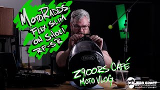 MotoRadds FLEX Slim Mount on Shoei RFSR amp Vlog on Z900RS Cafe [upl. by Mayer41]