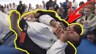 FAIXA MARROM CHAMA RENZO GRACIE PARA SAIR NA MÃO DURANTE O SEMINÁRIO  VEJA O ESTRAGO [upl. by Ender]