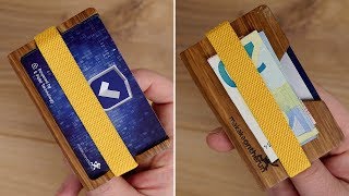 Ein Hingucker Slim Wallet aus Holz von Makakaontherun  DEUTSCH [upl. by Odlavu]