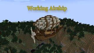 Working Minecraft Airship  Create amp Valkyrien Skies [upl. by Winson]