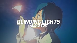 blinding lights  the weeknd  edit audio [upl. by Annayoj]