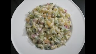 Macroni Salad  Restaurant Style Macroni Salad  Pasta Salad [upl. by Theo]