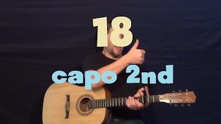 18 quotEighteenquot One Direction Easy Guitar Lesson How to Play Tutorial [upl. by Berthold]