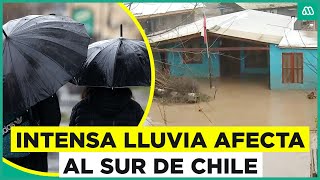 Lluvia en la zona sur Así se desarrolla el intenso temporal en Chile [upl. by Erasaec]