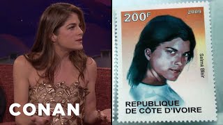 Selma Blair Was On A Postage Stamp In West Africa  CONAN on TBS [upl. by Verney844]