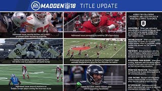 Madden 18 MAJOR Update New Features Fixes and CFM Improvements [upl. by Annot]