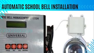 Automatic school bell installation at IQRA Islamic School [upl. by Erdnad]