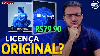 ATIVAÇÃO do Windows por R 7990 LICENÇA ORIGINAL Usar Versões MODIFICADAS do Windows é [upl. by Enitsej]