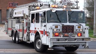 Kentland Volunteer Fire Department Tower 833 Responding 41224 [upl. by Ettenwad]