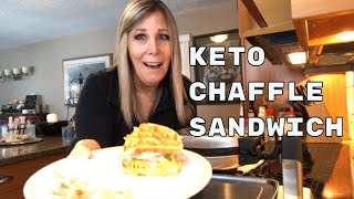 CHAFFLE  KETO SANDWICH BREAD  keto cooking channel  keto original recipes [upl. by Aicnetroh]