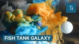 Artists Create Galaxies Inside Fish Tanks [upl. by Graehme]