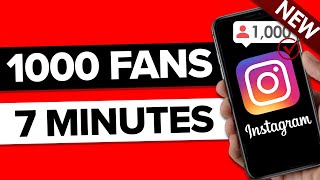 How To Get 1000 REAL Followers on Instagram in 7 Minutes actually works [upl. by Oigufer]