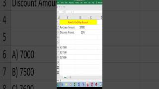 Excel Test for you exceltest excel microsoftoffice [upl. by Nannoc]