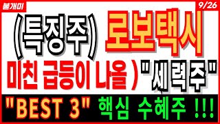 특징주 로보택시  미친 급등이 나올 quot세력주 BEST 3quot 테슬라 자율주행 급등주 주식추천 추천주 금투세 2차전지 제약바이오 비만관련주 전고체 해리스 주가 주가전망 불개미 [upl. by Ahon]