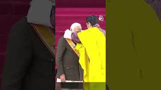 PM Modi Conferred With Bhutan’s Highest Civilian Award pmmodi bhutan highestcivilian [upl. by Yk118]