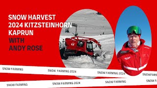 Snow Farming on the Kitzsteinhorn Glacier in Kaprun Austria 2024 [upl. by Boleslaw]