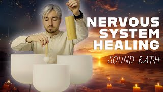 432Hz Crystal Bowl Sound Bath  Parasympathetic Nervous System Healing Frequency Music [upl. by Rengaw]