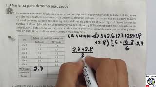 13 VARIANZA PARA DATOS NO AGRUPADOS 9º GRADO CUADERNO DE EJERCICIOS RECUERDA [upl. by Dacey]