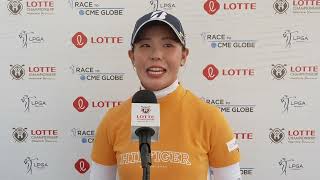 Lotte Championship 2024  Interview Yuri Yoshida [upl. by Osithe]