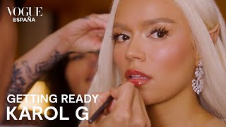 Karol G Así se preparó para la Met Gala de 2024  Getting Ready  VOGUE España [upl. by Grishilde]