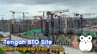 Tengah BTO Feb2023  Construction progress of Tengah BTOs in 4K [upl. by Ettelrac]