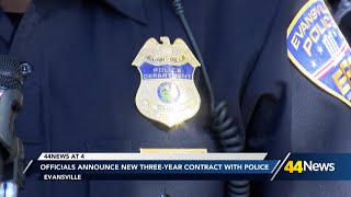 7 pay raise announced for Evansville Police Department [upl. by Erapsag537]