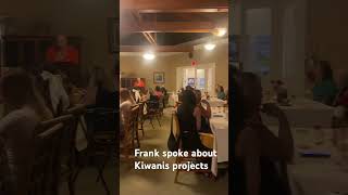 Frank Consentino Board Director of FPC Kiwanis spoke about Club projects kiwanis [upl. by Koeninger]