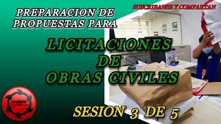 CURSO LICITACIONES DE OBRAS CIVILES SESION 3 DE 5 [upl. by Arimas42]