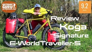 REVIEW KOGA SIGNATURE EWORLDTRAVELLERS TREKKINGBIKE [upl. by Suisyola]