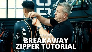 HUUB Breakaway Zipper Tutorial  ProSwimwear [upl. by Specht446]