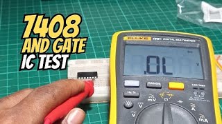 7408 AND Gate IC Testing using Digital Multimeter [upl. by Yeltrab]