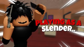 PLAYING MM2 AS A SLENDER Roblox mm2 [upl. by Leahcam]