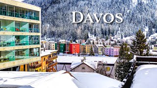 Davos ❄️ Exploring Europes Highest Town in Winter 🇨🇭 Switzerland 4K [upl. by Supen]