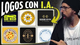 Las 5 MEJORES paginas de IA PARA CREAR LOGOS  100 GRATIS  Tutorial de crear imágenes con IA [upl. by Muhcan]