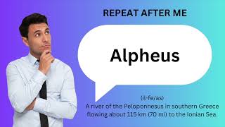 How to SAY and USE ALPHEUS [upl. by Marina]