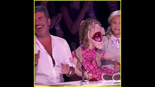 Darci Lynne Farmers Puppet Sings to Simon Cowell on Americas Got Talent Video [upl. by Naujahs]